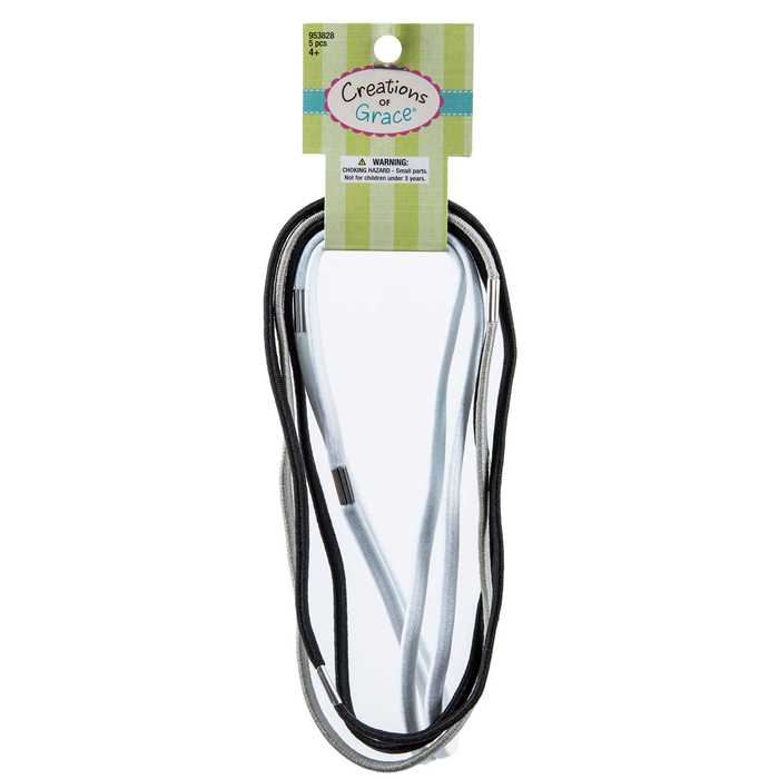 Black, White & Gray Thin Elastic Headbands Hobby Lobby 953828